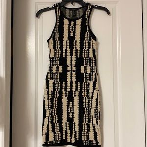 Black and Tan bodycon dress